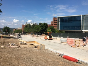 Construction on the University Place promenade will be finished on Aug. 22 — one week before classes for the fall semester start.