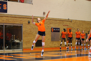 Annie Bozzo has become a spark off the bench for Syracuse as a serve specialist.