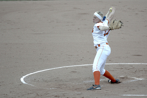 Syracuse senior two-way player Sydney O'Hara thrived on Saturday, in both the circle and at the plate. Her RBI triple to open the scoring in the first inning of game 2 proved to be enough for the Orange in the victory.