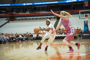 Point guard Alexis Peterson engineers a Syracuse offense that does not turn the ball over.