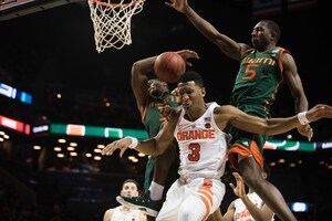 Andrew White led SU with 22 points, but the Hurricanes pulled away with the five-point win, handing SU its 11th loss away from home this season. 