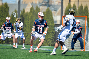 Scott Firman held Notre Dame's top threat, sophomore attack Ryder Garsney, to only one goal. 